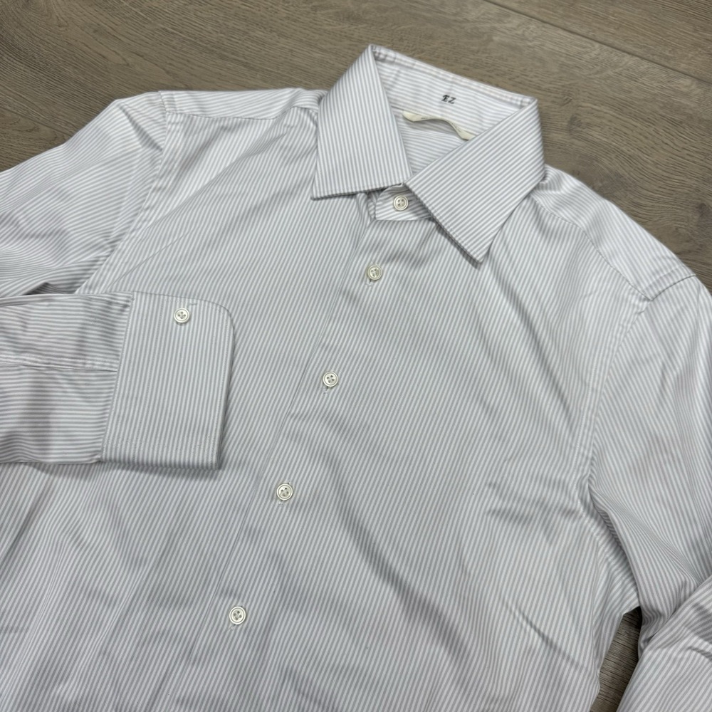 Suitsupply Traveller Striped Men Button Up Shirt Sz‎ 36 Extra Slim Fit Classy